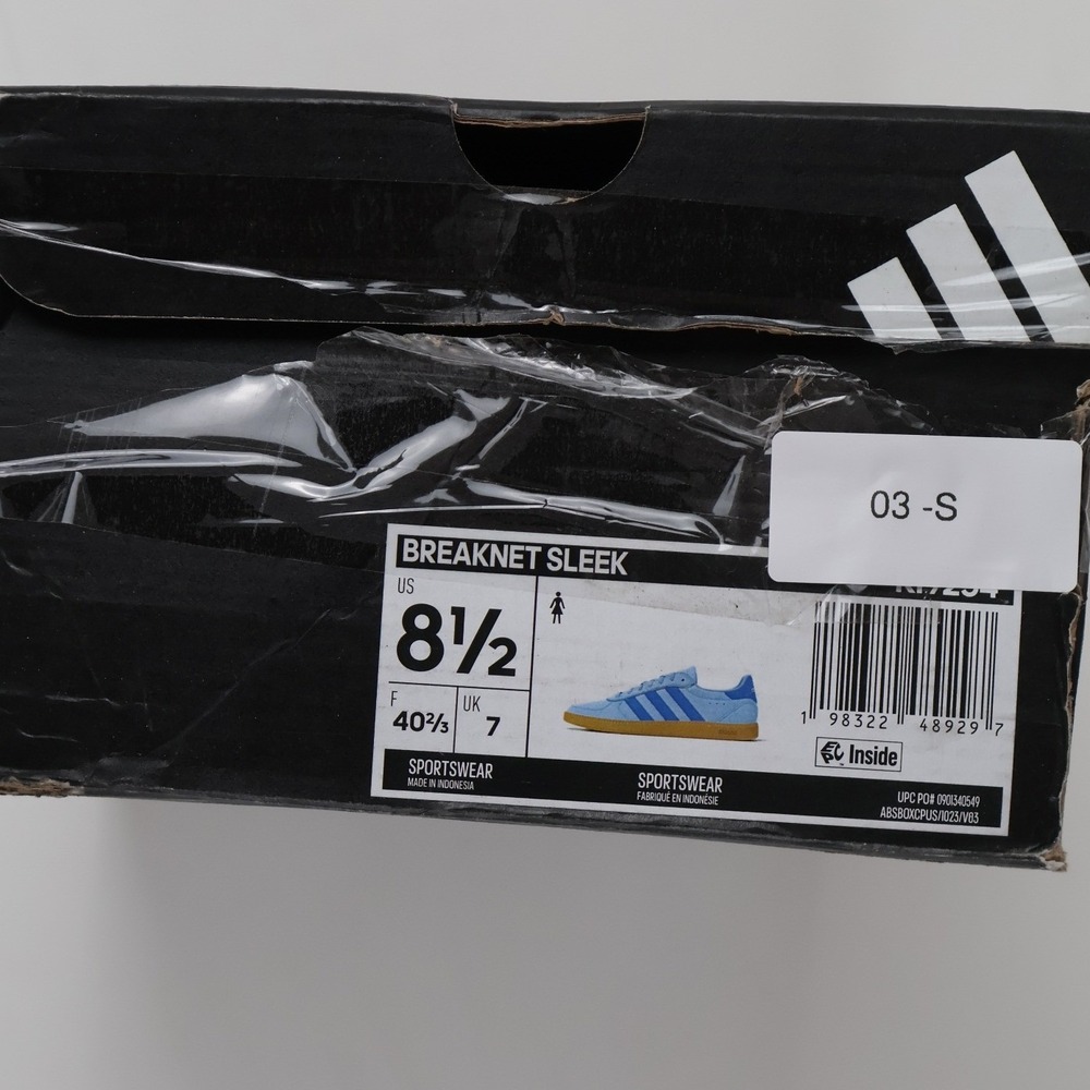 Adidas Sneakers Breaknet Sleek Blue Suede Gum Sole 8.5 NWT - Picture 4 of 8